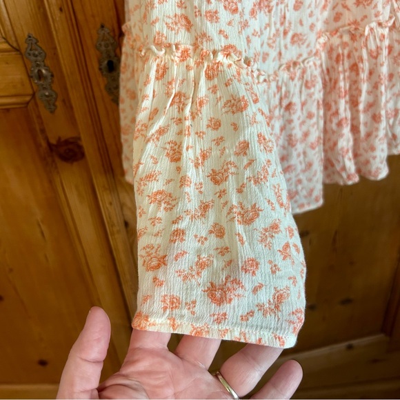 Abound Women’s Cotton Blend Floral Cutout Back Tie Dress Sz M - Picture 5 of 7